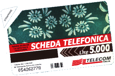 italienische Telefonkarte